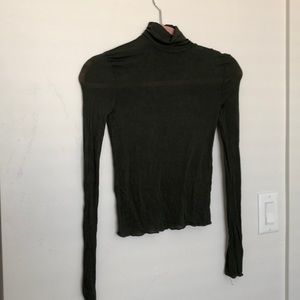Urban Outfitters Thin Turtle Neck Green XS